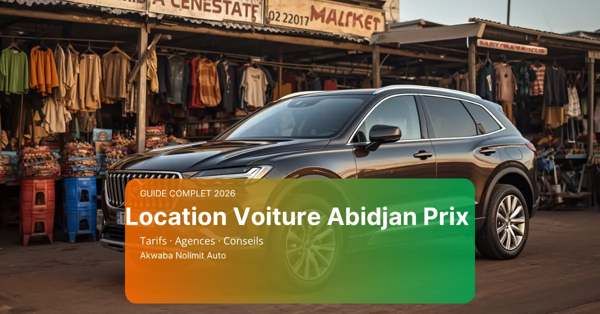 Location Voiture Abidjan Prix 2026 : Tout les Tarifs par catégories